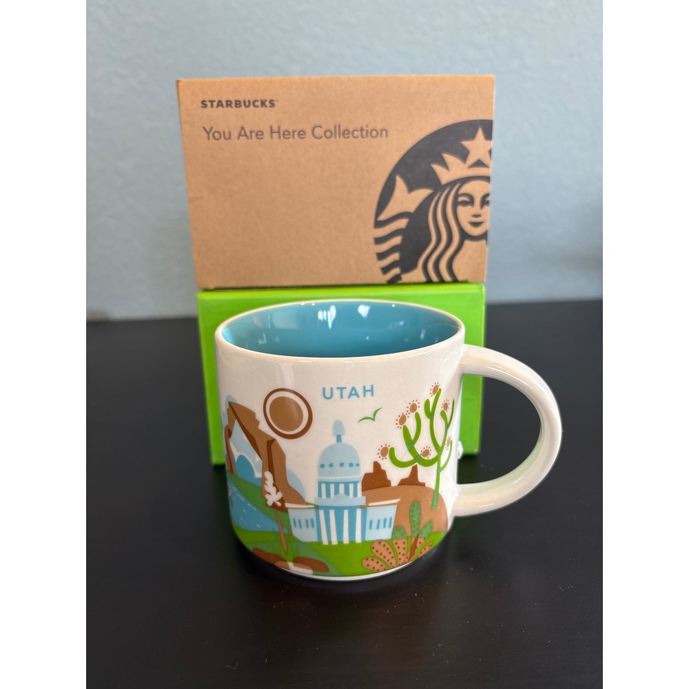 Starbucks You Are Here Collection Utah Coffee Mug 14oz With Box 2014 Ceramic